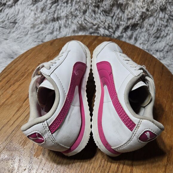 Retro y2k Puma Roma Kids 12C Size Basic Puma White And Pink Shoes Sneakers - Picture 5 of 7